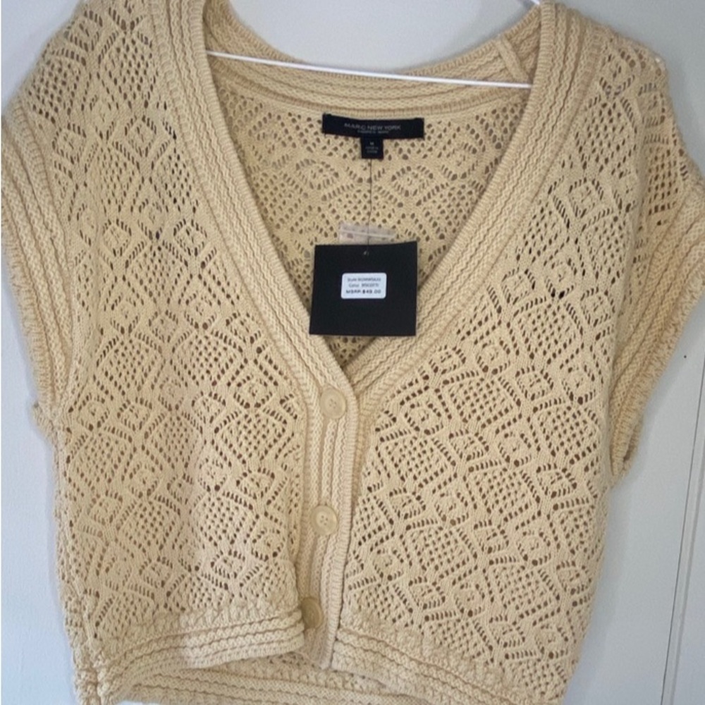 Marc Jacobs Cream Knit Cardigan